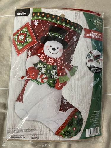 Bucilla felt stocking applique - bucilla,