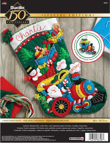 Bucilla felt stocking applique - bucilla,