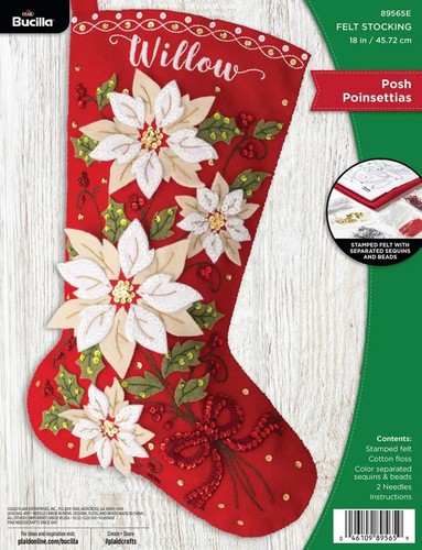 Diy bucilla posh poinsettias - diy,