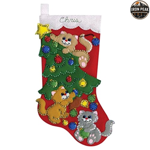 Felt stocking kit in - stocking, 18